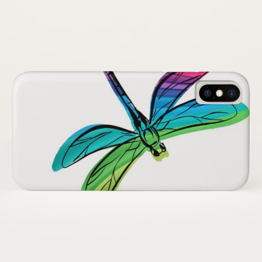 Rainbow Dragonfly Case-Mate iPhone Case (Achterkant (horizontaal))