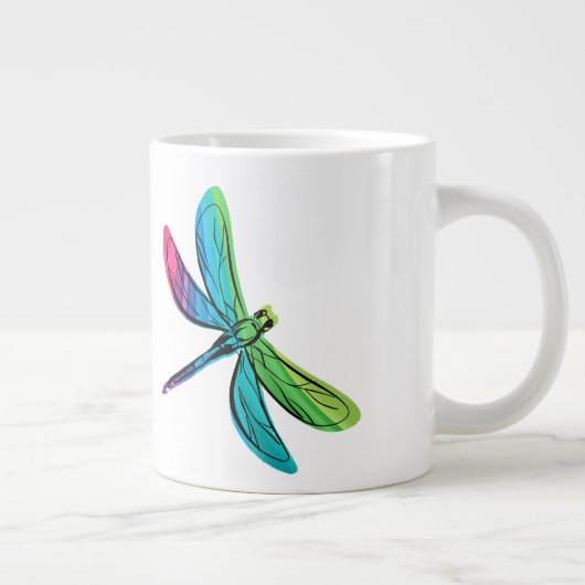 Rainbow Dragonfly Grote Koffiekop (Rechts)