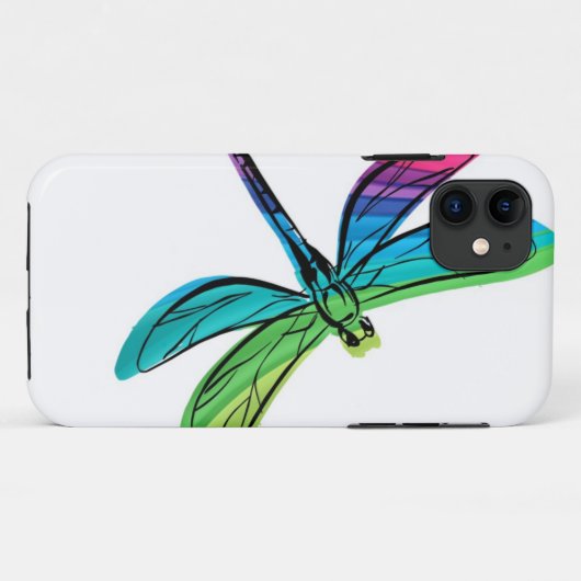 Rainbow Dragonfly Hoesje-Mate iPhone Case (Achterkant (horizontaal))