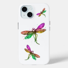 Rainbow Dragonfly iPhone Case