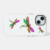 Rainbow Dragonfly iPhone Case iPhone 15 Case (Achterkant horizontaal)