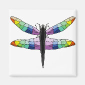 Rainbow Dragonfly magneet (Voorkant)
