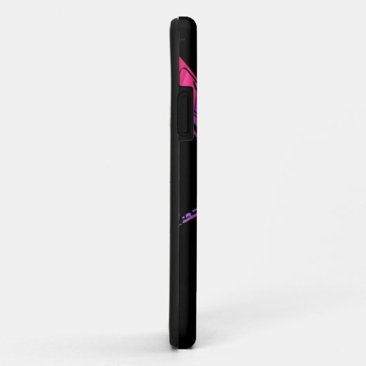 Rainbow Dragonfly op Black Hoesje-Mate iPhone Case (Achterkant/rechts)