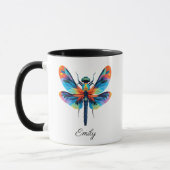 Rainbow Dragonfly Personalized Name  Mok (Links)