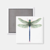 Rainbow Dragonfly Square Magnet (Voorkant / Achterkant)