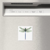 Rainbow Dragonfly Square Magnet (Insitu (Vaatwasser))
