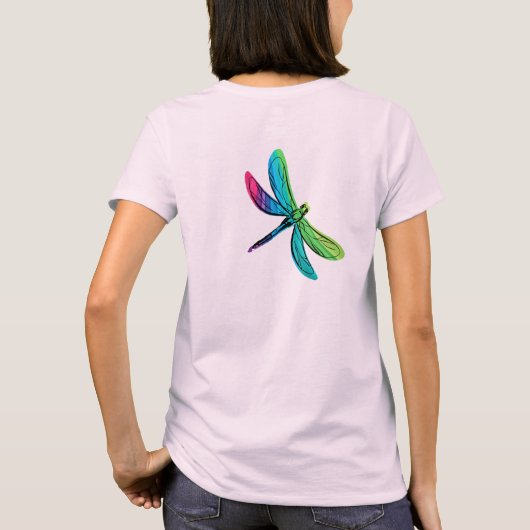 Rainbow Dragonfly T-shirt (Achterkant)