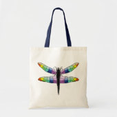 Rainbow Dragonfly Tote Bag (Voorkant)