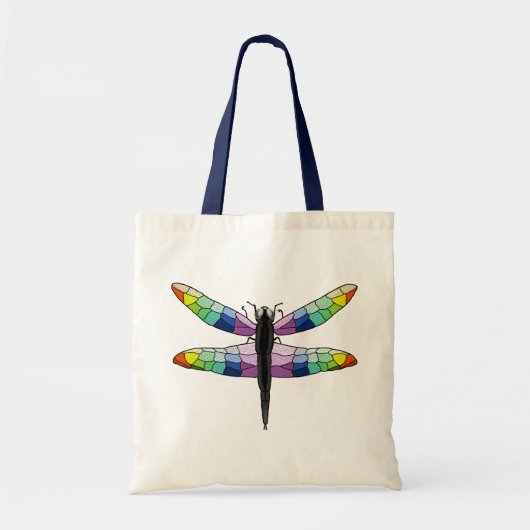 Rainbow Dragonfly Tote Bag (Voorkant)