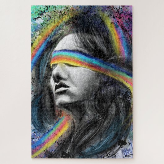 Rainbow Dream Jigzaag Puzzle - Schilderen Legpuzzel (Verticaal)