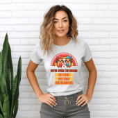 Rainbow Dream: Schattige Hot Dog-personages T-shirt