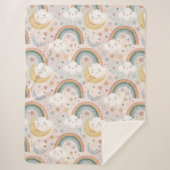 Rainbow Dreams Blanket Sherpa Gift for Children Deken (Voorkant)