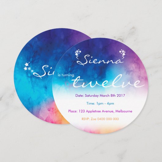 Rainbow Dreams Kaart (Voorkant / Achterkant)