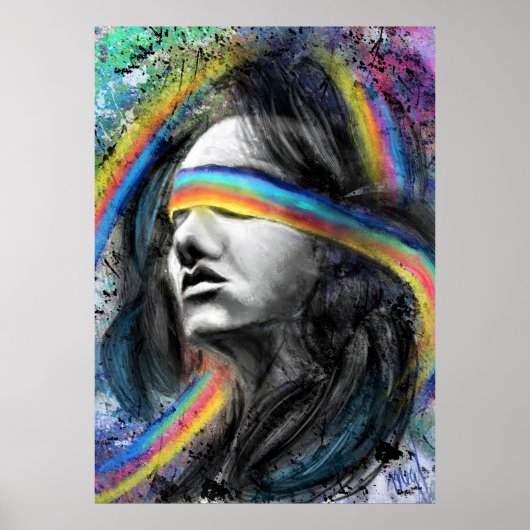 Rainbow Dreams Lady Poster (Voorkant)