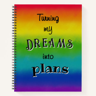 Rainbow Dreams maakt Aangepaste Notitieboek Journa