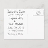 Rainbow Dreams Modern Save the Date Aankondigingskaart (Achterkant)