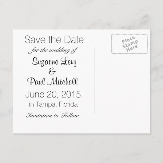 Rainbow Dreams Modern Save the Date Aankondigingskaart (Achterkant)