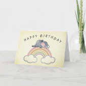 Rainbow Dreams Verjaardag Kaart (Voorkant)