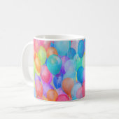 Rainbow Dreams: Waterverf ballonkunst Koffiemok (Voorkant links)