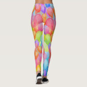 Rainbow Dreams: Waterverf ballonkunst Leggings (Achterkant)