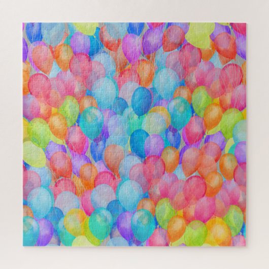 Rainbow Dreams: Waterverf ballonkunst Legpuzzel (Verticaal)