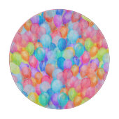 Rainbow Dreams: Waterverf ballonkunst Snijplank (Voorkant)