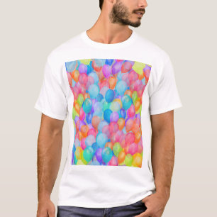Rainbow Dreams: Waterverf ballonkunst T-shirt