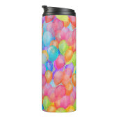 Rainbow Dreams: Waterverf ballonkunst Thermosbeker (Geroteerd rechts)