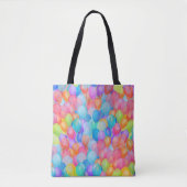 Rainbow Dreams: Waterverf ballonkunst Tote Bag (Voorkant)