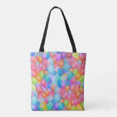 Rainbow Dreams: Waterverf ballonkunst Tote Bag (Achterkant)