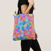 Rainbow Dreams: Waterverf ballonkunst Tote Bag (Dichtbij)
