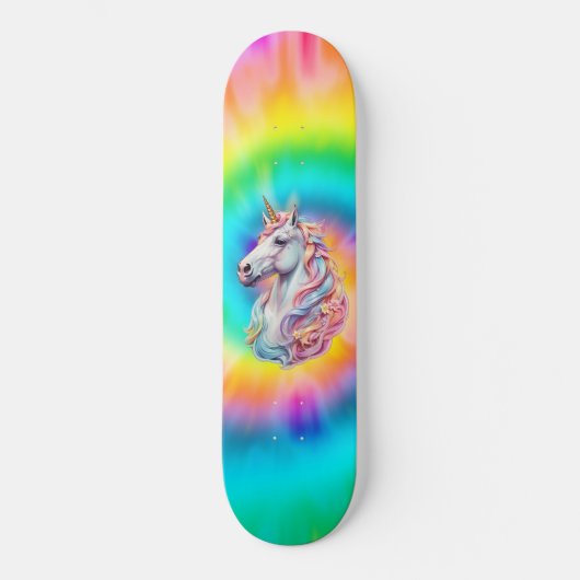 Rainbow DreamTime Eenhoorn Persoonlijk Skateboard (Voorkant)
