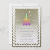 Rainbow Dreamweaver Castle in het Baby shower wolk Kaart (Voorkant)