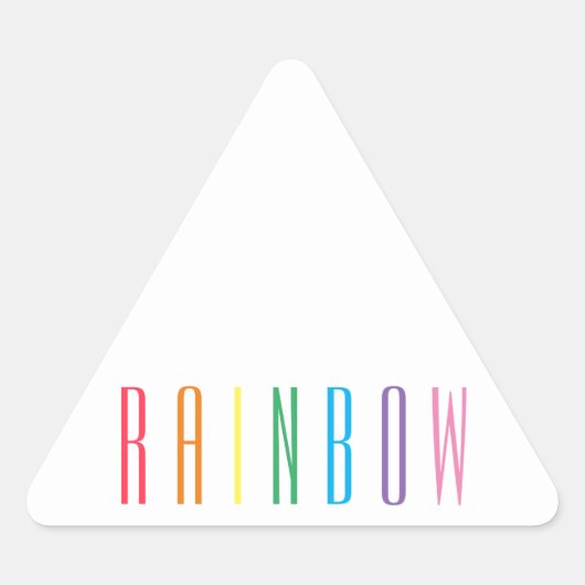 RAINBOW Driehoek Stickers (Voorkant)