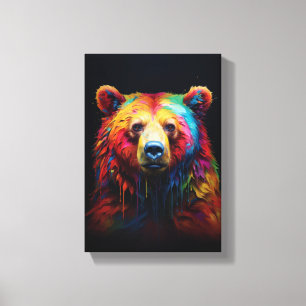 Rainbow Drip Beer Canvas Afdruk
