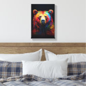 Rainbow Drip Beer Canvas Afdruk (Insitu (Slaapkamer))