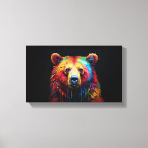 Rainbow Drip Beer Canvas Afdruk