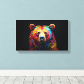 Rainbow Drip Beer Canvas Afdruk (Insitu (Houten vloer))