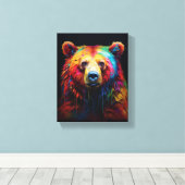 Rainbow Drip Beer Canvas Afdruk (Insitu (Houten vloer))