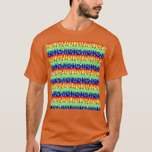 Rainbow Drip Pattern beroemd gemaakt door LEG T-shirt