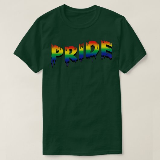 Rainbow Drip Pride Vlag T-shirt (Design voorkant)