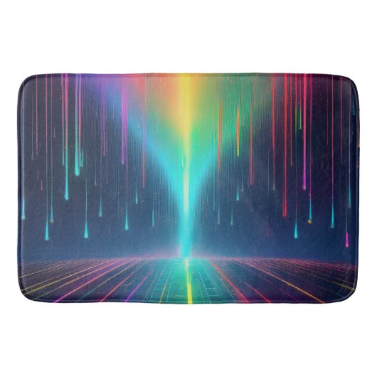 Rainbow Drip Trip Badmat (Voorkant)