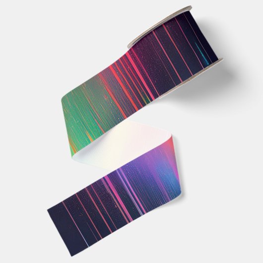 Rainbow Drip Trip Grosgrain Lint (Achterkant)