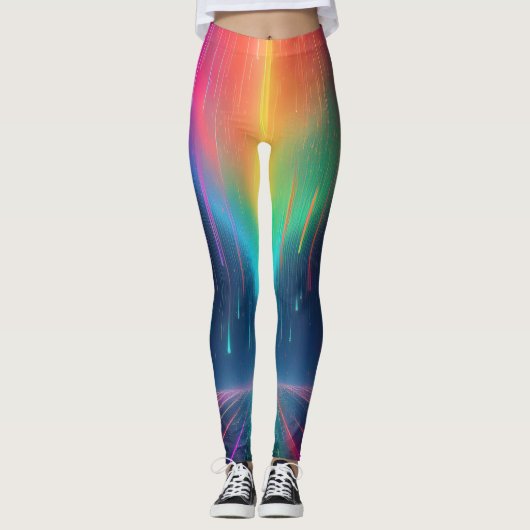 Rainbow Drip Trip Leggings (Voorkant)