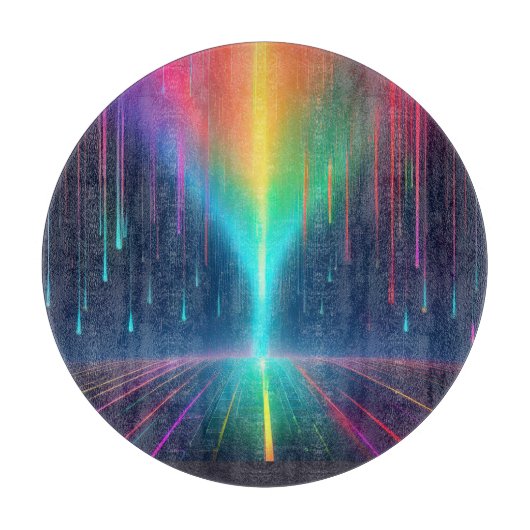 Rainbow Drip Trip Snijplank (Voorkant)