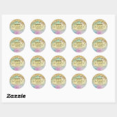 Rainbow Dripping Gold Glitter Body Butter Labels (Vel)
