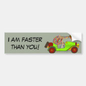 Rainbow Driving Fast Bumpersticker (Voorkant)