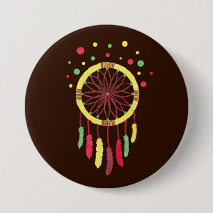 Rainbow Drocatcher Ronde Button 7,6 Cm