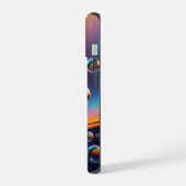 Rainbow Droplet iPhone Case iPhone 15 Case (Linkerkant)