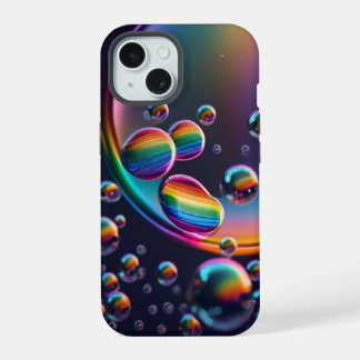 Rainbow Droplet iPhone Case iPhone 15 Case